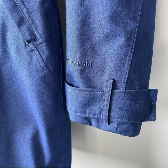 [s] Patagonia Deep Blue Outer Shell Lightly Lined Spring Rain Jacket - Picture 5 of 14